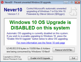 Preventing the automatic update to Windows 10 Preventing the automatic update to Windows 10